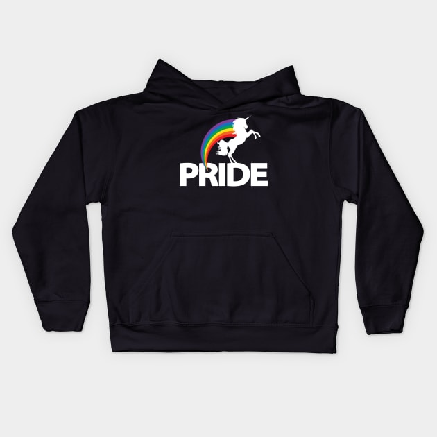 Awesome Pride Unicorn Kids Hoodie by Nonstop Shirts